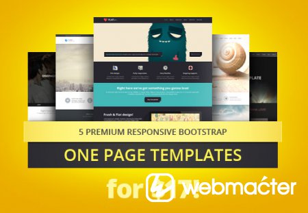 5 Top-Quality One Page Parallax Bootstrap Templates + PSDs
