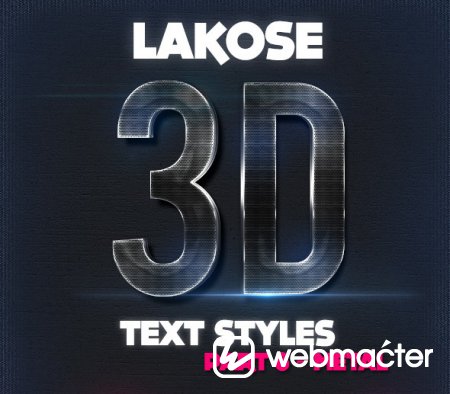  Lakose 3D Text Syles Part 8