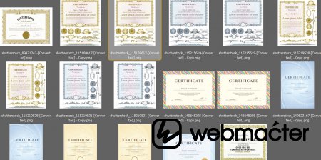 Collection of diplomas, seals, certificates (vector templates)