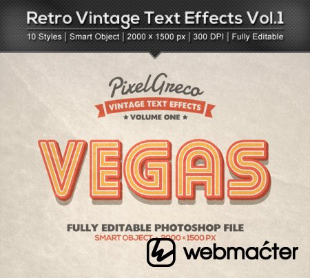 Retro Vintage Text Effects Vol.1
