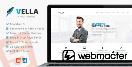 Vella - Premium Multipurpose Responsive Template v1.03