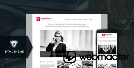 The Practice - Lawyer, Legal Offices HTML Theme