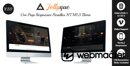 jollyque - One Page Responsive Parallax HTML5 Template