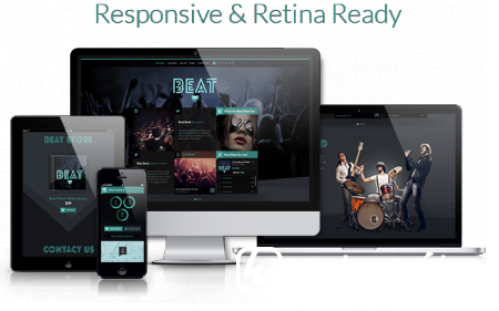 Beat - One-Page HTML5 Music & Band Template