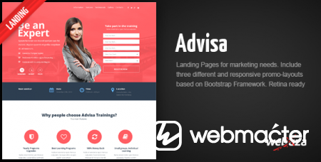 Advisa – Marketing Landing Page