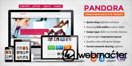 Pandora — Premium Responsive HTML5 & CSS3 Template