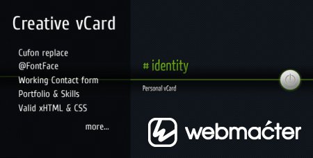 # identity - Creative vCard / Personal portfolio