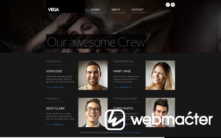 Vega HTML5 Responsive Template