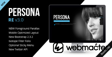 Persona - HTML5 Responsive Creative Parallax