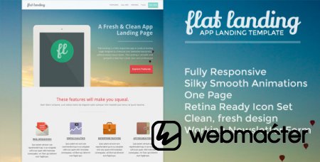 Flat Landing - Responsive Product Landing Template