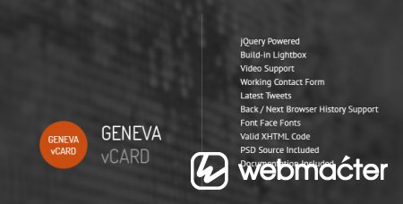 Geneva - Personal vCard Template