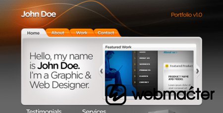 Web Designer Portfolio HTML+CSS+PSD