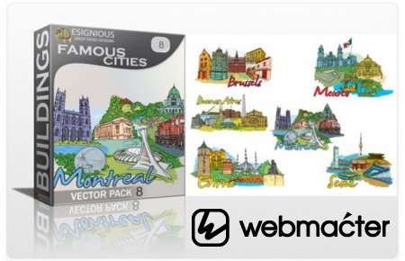 Famous Cities Giga Pack: 96 Different Cities + Bonus