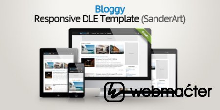 Bloggy - адаптивный блоговый новостной шаблон DLE 10.4, 10.5, 10.6